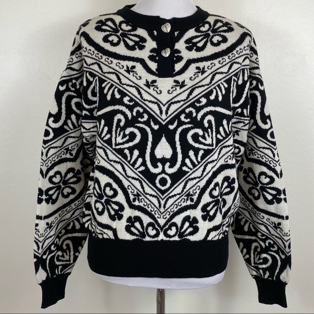 Obermeyer Vintage Ski Acrylic Wool Sweater